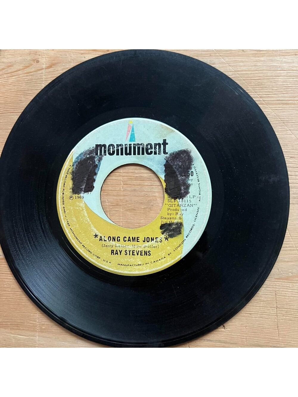Ray Stevens - Along came Jones/Yakety Yak 45rpm VG+ R18